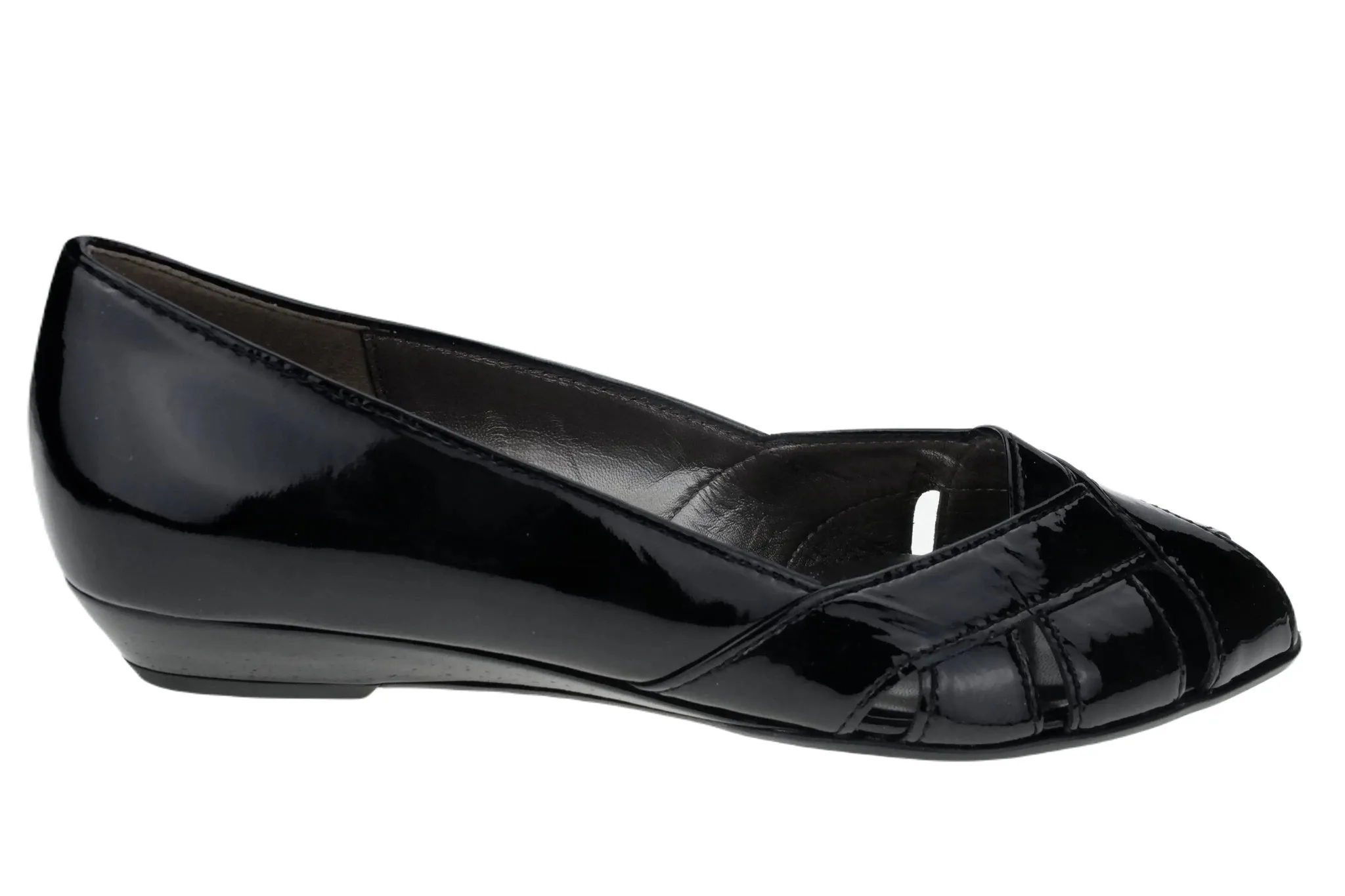 '61.626.97'women's summer pump - Black patent