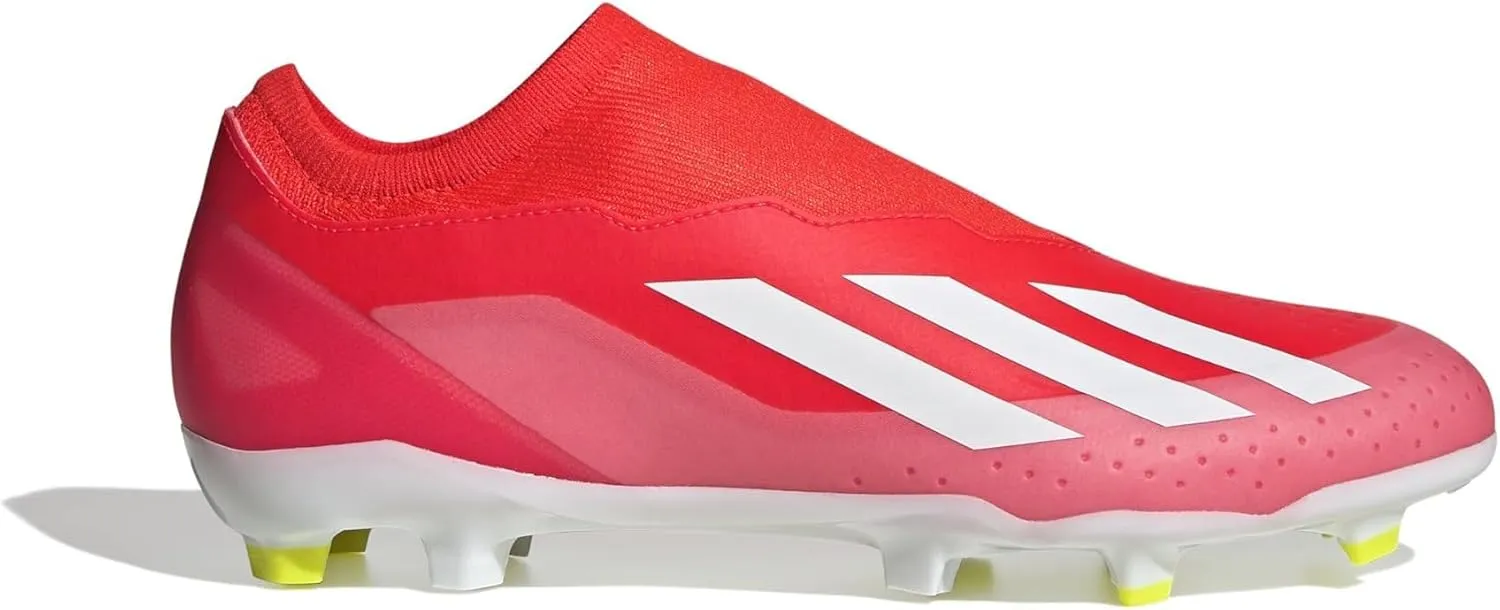 adidas Unisex-Adult X Crazyfast League Laceless Firm Ground Sneaker