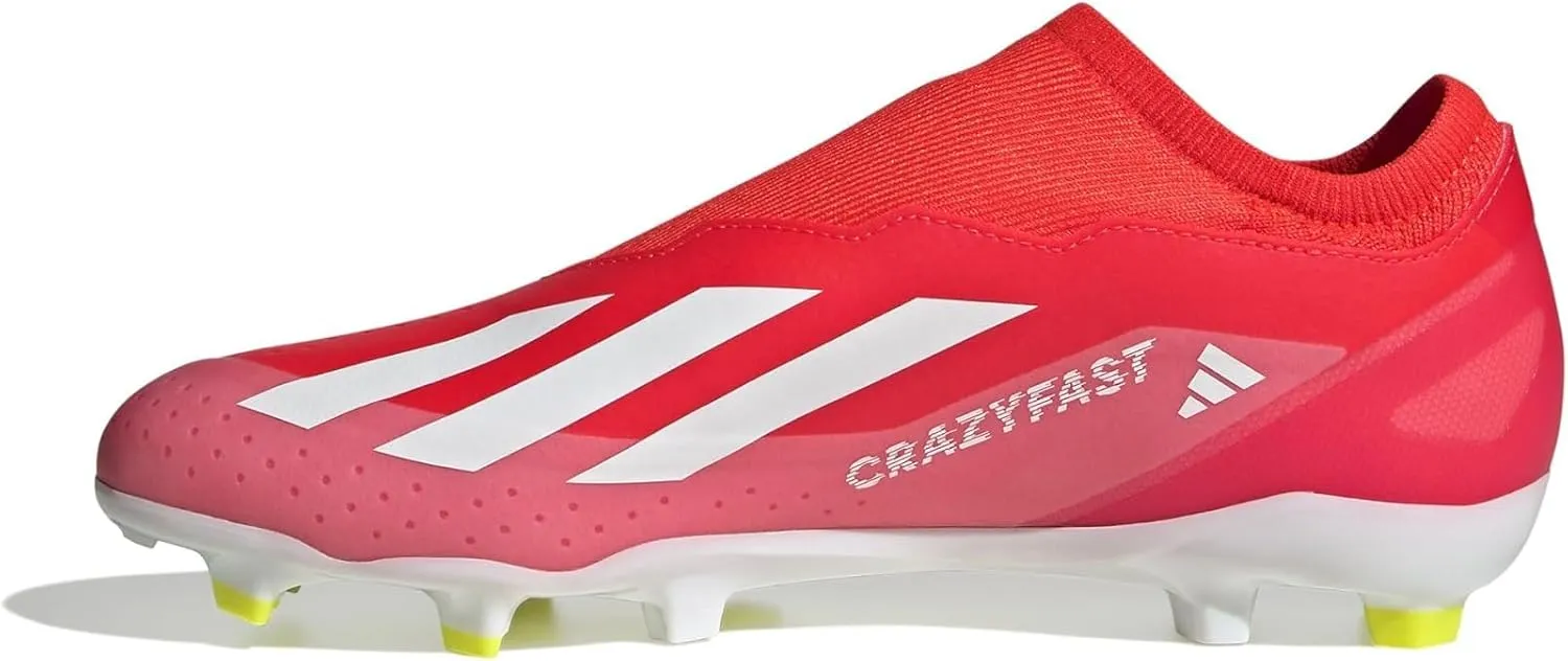 adidas Unisex-Adult X Crazyfast League Laceless Firm Ground Sneaker