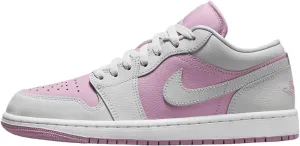 Air Jordan 1 Low Women's Shoes (DC0774-510, Orchid/White/Neutral Grey) Size 12