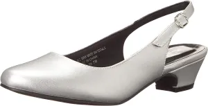 AngelSteps Women's Adult Delia Pumps Dress Shoes Low Heel Slingback