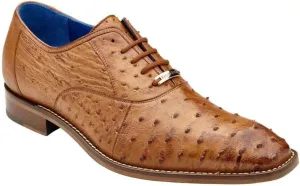 Antique Peanut Ostrich Quill Orlando Dress Shoe