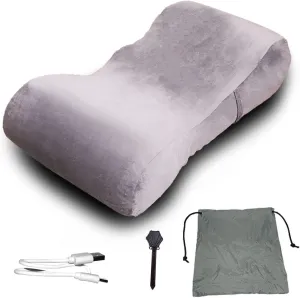 Automatic Inflatable Lounger Air Sofa Inflatable Chair for Adults Waterproof & Anti-Air Leaking, Hammock Air Chair for Outdoor Camping Beach Traveling,Grey