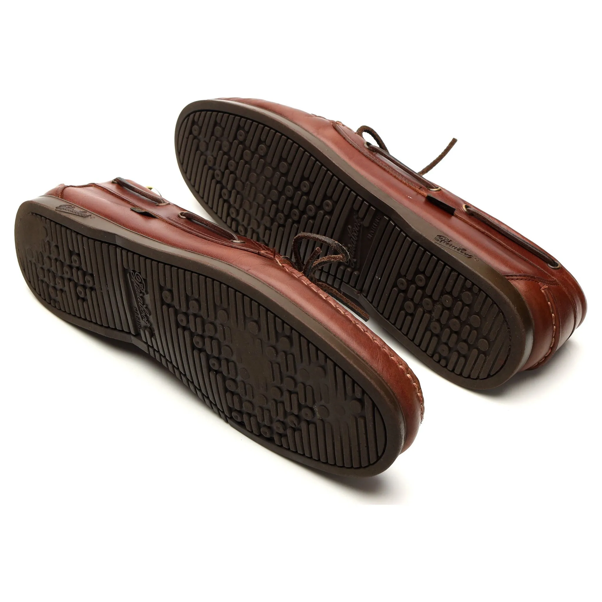 'Barth' Brown Leather Boat Shoes UK 11.5