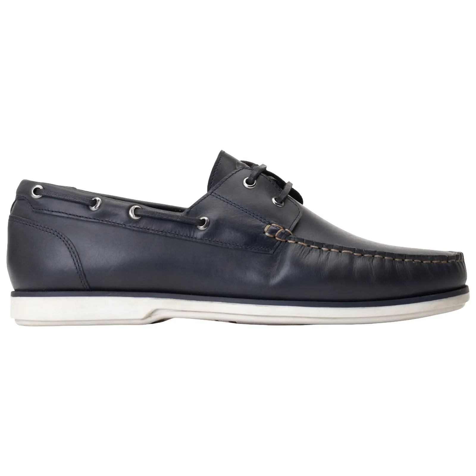 Base London Mens Stern Boat Shoes