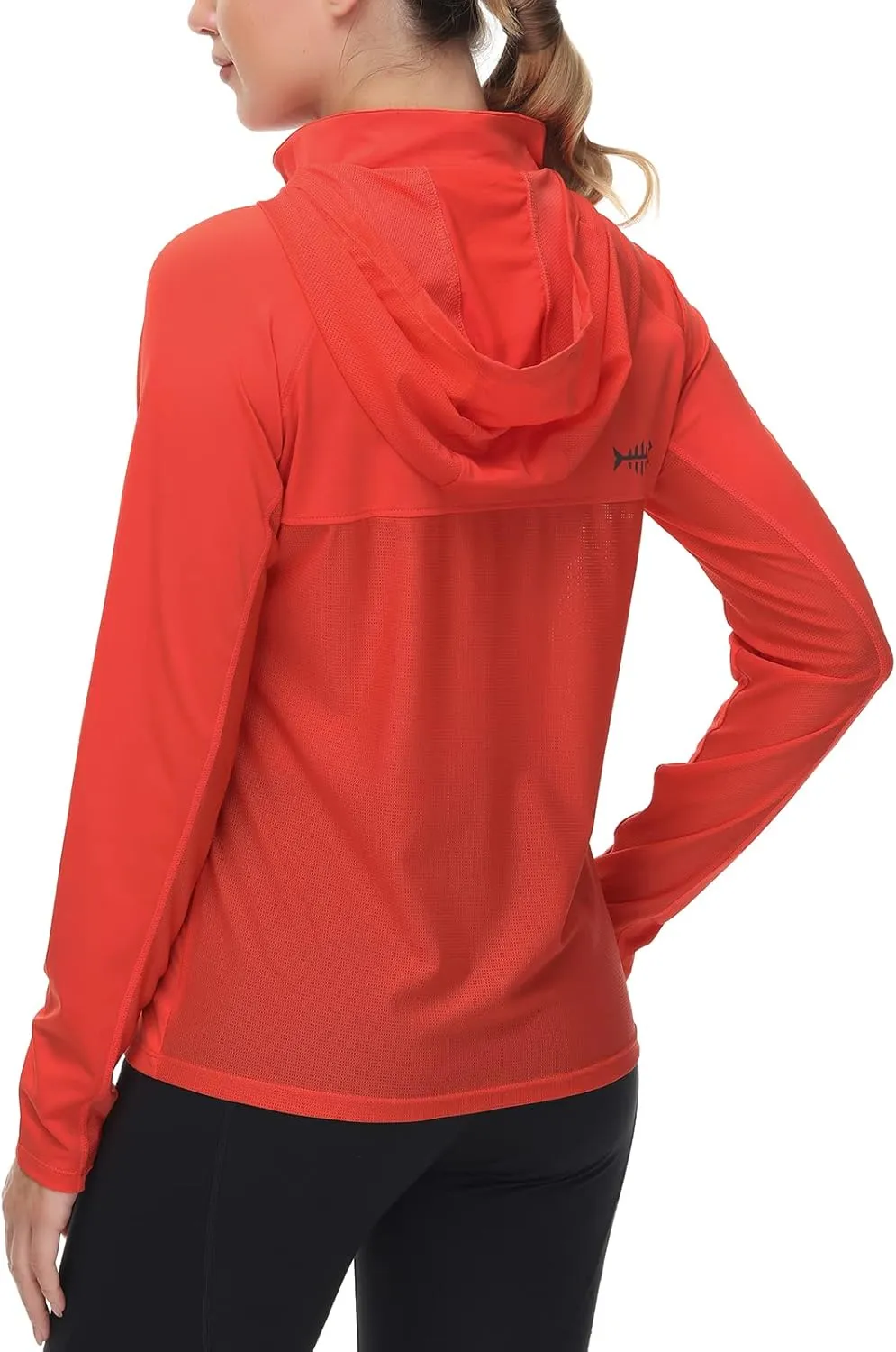BASSDASH Women’s UPF 50  Performance Hoodie Long Sleeve UV Fishing Hiking Shirt