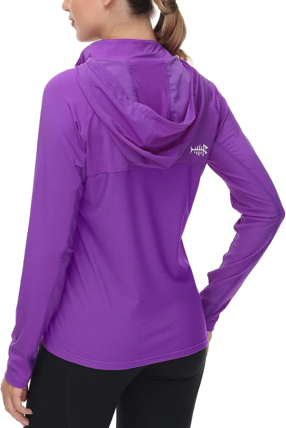 BASSDASH Women’s UPF 50  Performance Hoodie Long Sleeve UV Fishing Hiking Shirt
