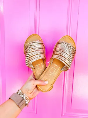 Baxter Slide Sandal - Gold