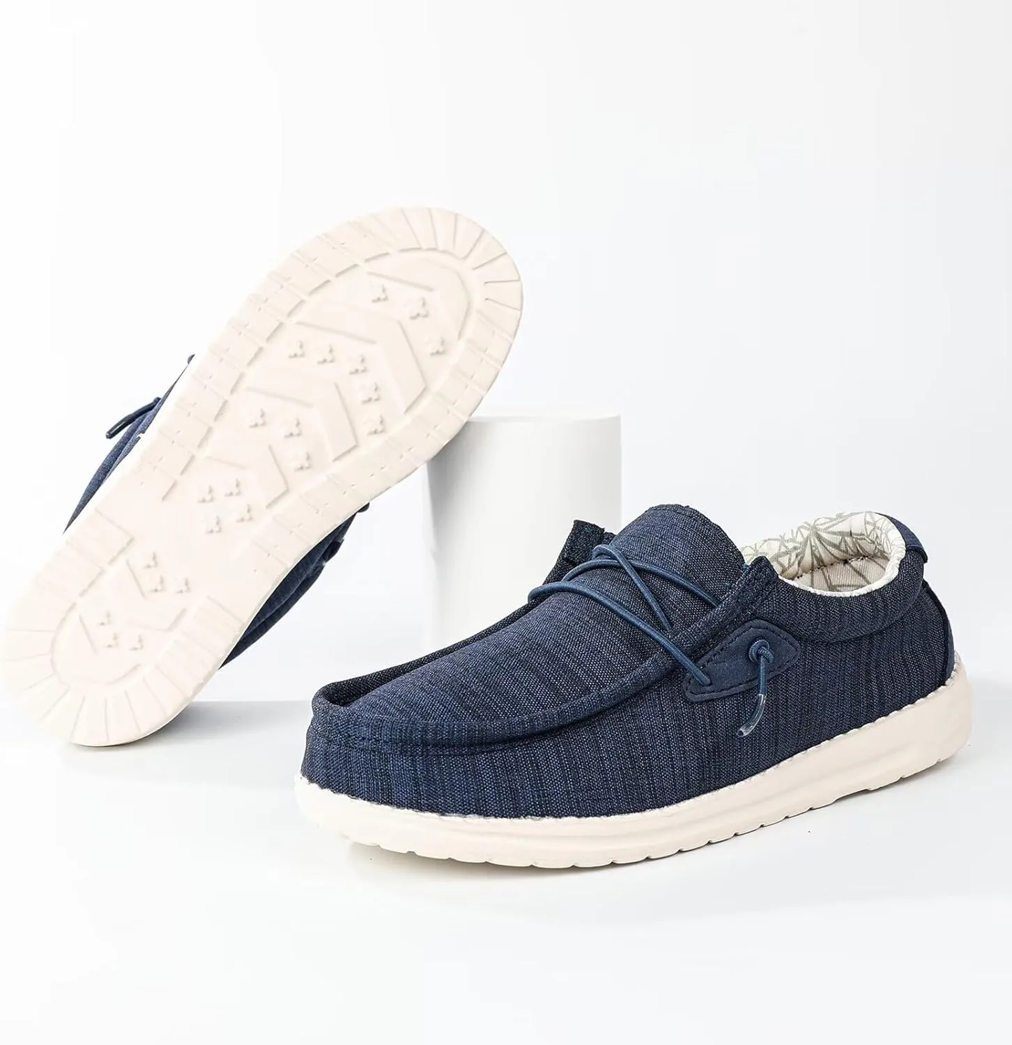Boys & Girls Slip-on Casual Loafer Kids Canvas Sneakers Toddler Walking Shoes Comfortable & Lightweight (Toddler/Little Kid)