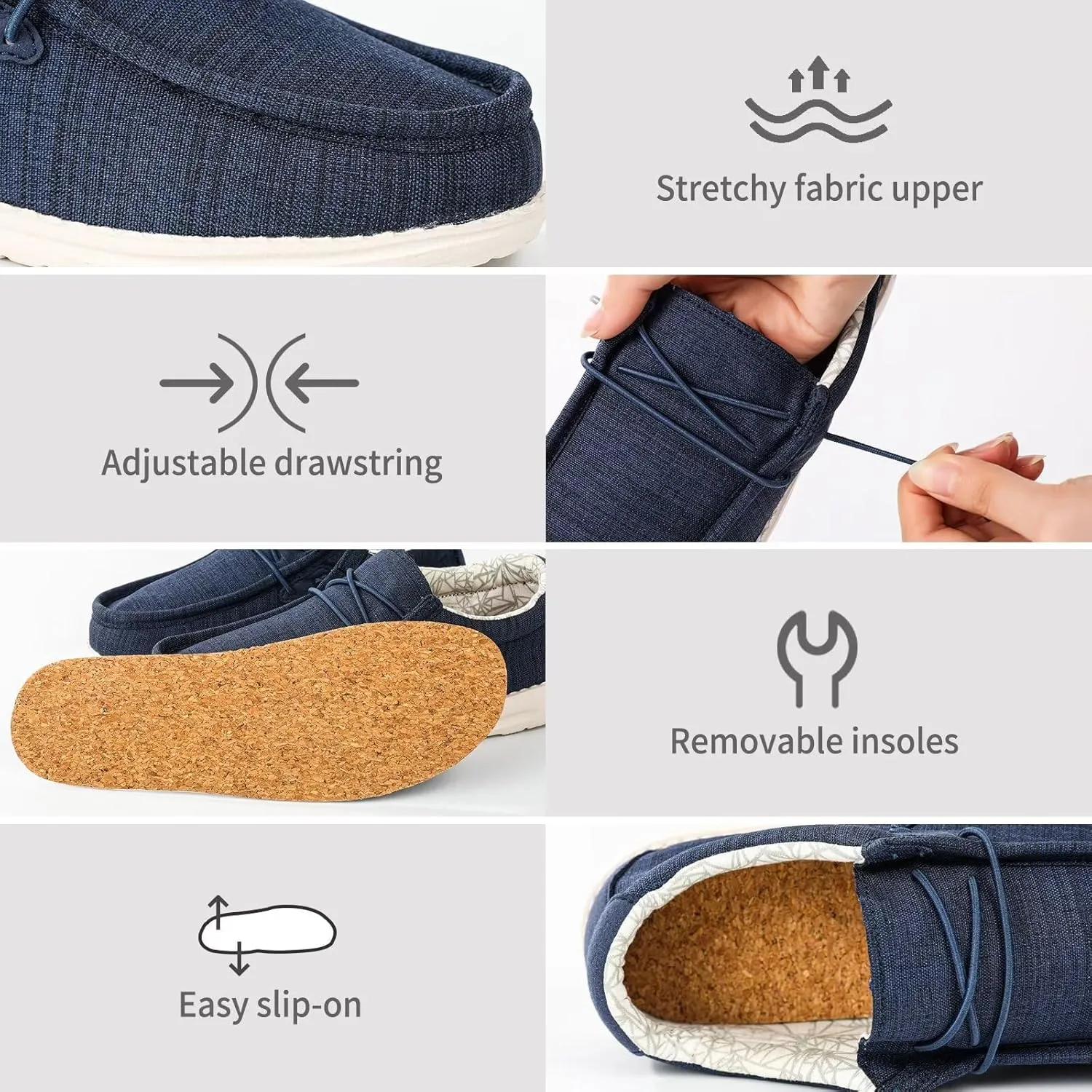 Boys & Girls Slip-on Casual Loafer Kids Canvas Sneakers Toddler Walking Shoes Comfortable & Lightweight (Toddler/Little Kid)