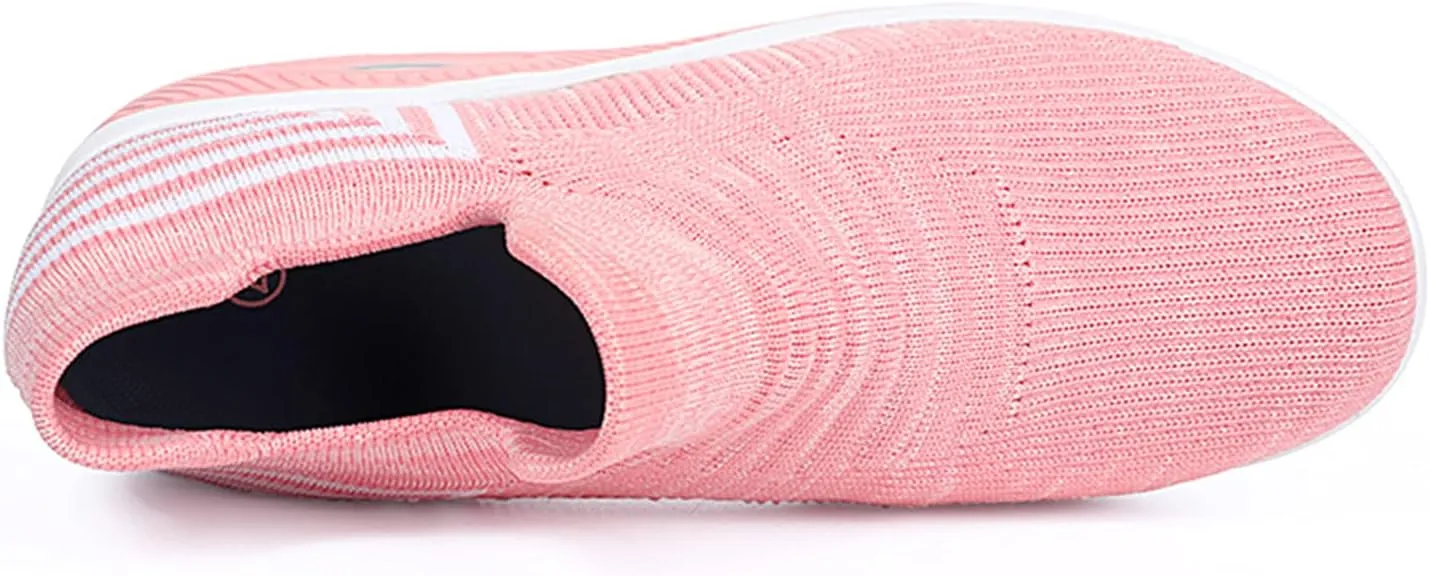 Breathable Casual Air Cushion Slip-On Orthopedic Diabetic Walking Shoes, Women's Walking Shoes Sock Sneakers