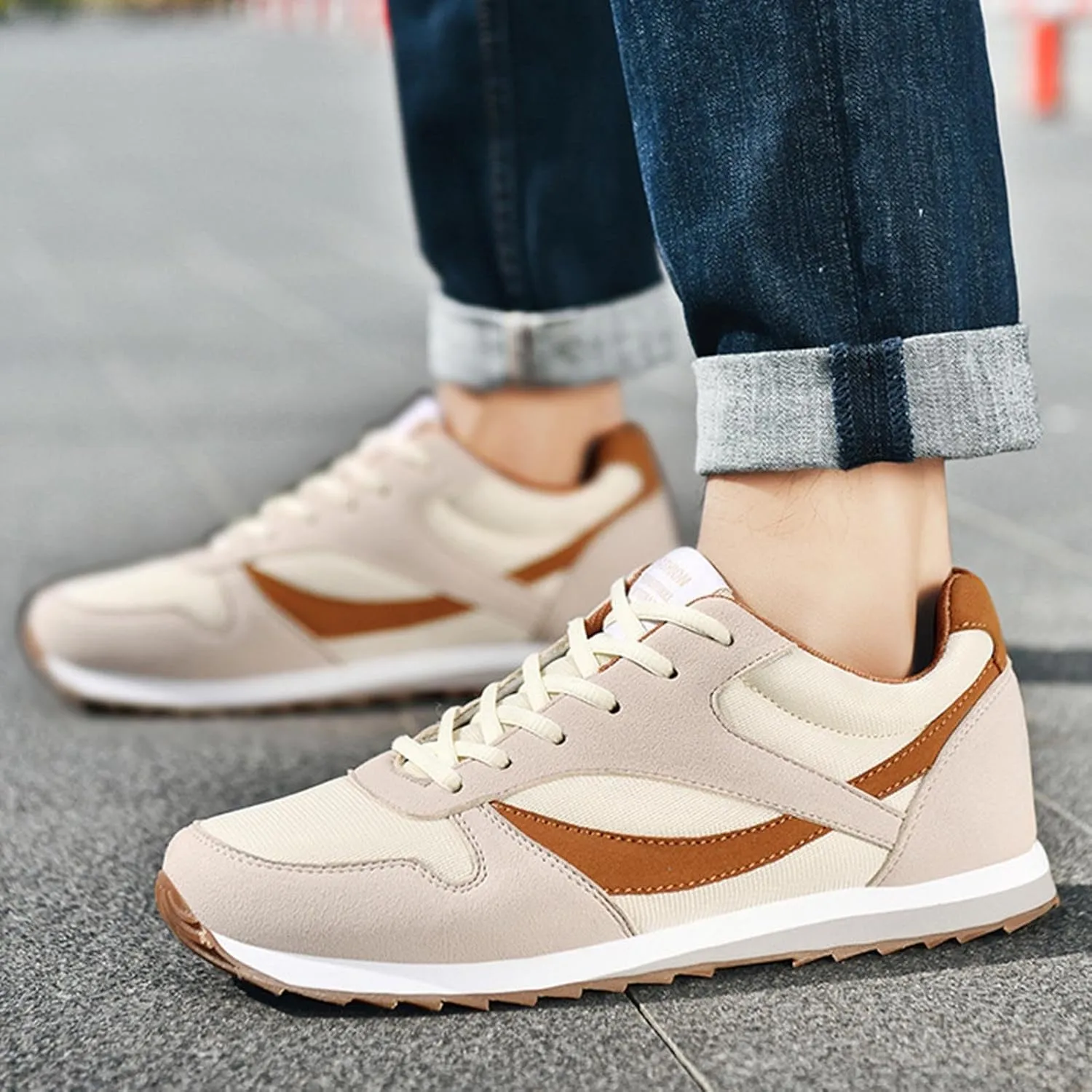 Breathable Diabetic Shoes for Men Lightweight Sport Gym Jogging Walking Sneaker Business Casual Versatile Shoes