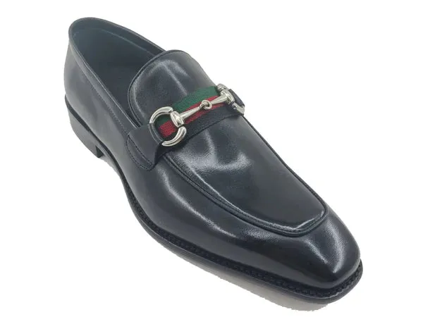 Burnished Calfskin Slip-On Loafer-Carrucci