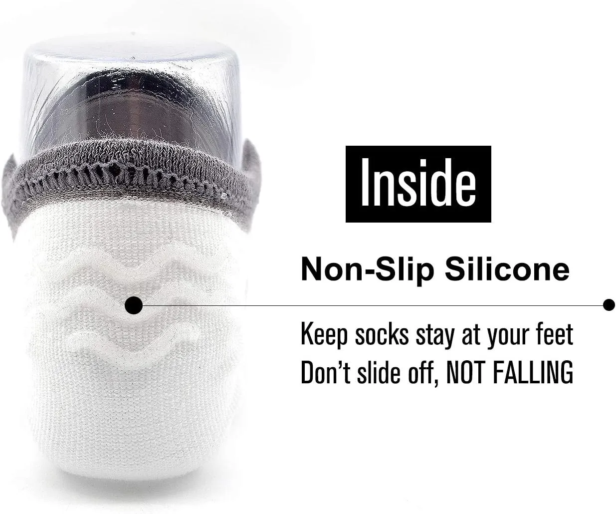 Busy Socks Mens No Show Low Cut Socks Women's Invisible Liner Thin Socks with Non-Slip Heel Grips,Recycled Socks,1/5 Pack