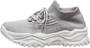 Canbebig Orthopedic Shoes for Women Slip-On Running Shoes Breathable Arch Support Walking Gym Shoe Casual Comfortable Ankle Socks Sneakers