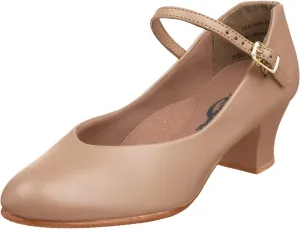Capezio Women's Jr. Footlight Character Shoe,Caramel,6.5 W US