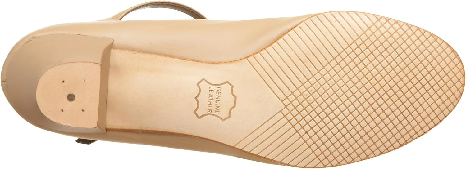 Capezio Women's Jr. Footlight Character Shoe,Caramel,6.5 W US