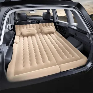 Car Air Mattress for Cadillac XT6(6seats/222) 2020 2021 2022 2023,Flocking & PVC Thickened Double-Sided Portable Foldable Sleeping Pad Back Seat Trunk Inflatable Electric Pump Pillows,C