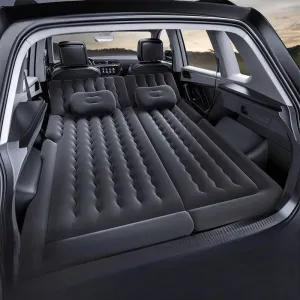 Car Air Mattress for Mitsubishi Pajero V97(3.8L) (7seats) 2007-2009 2010 2011 2012,Flocking & PVC Thickened Double-Sided Portable Foldable Sleeping Pad Back Seat Trunk Inflatable Electric Pump Pillows