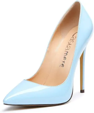 Castamere Womens High Heel Pumps Slip-on Pointy-Toe Elegant Stilettos Comfort Sexy Heel Shoes 4.7Inch Heels Black Lining