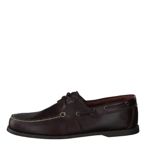 Cedar Bay Boat Shoe Dk Brown Full Grain