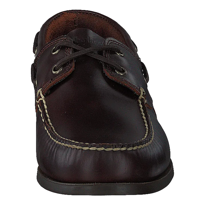 Cedar Bay Boat Shoe Dk Brown Full Grain