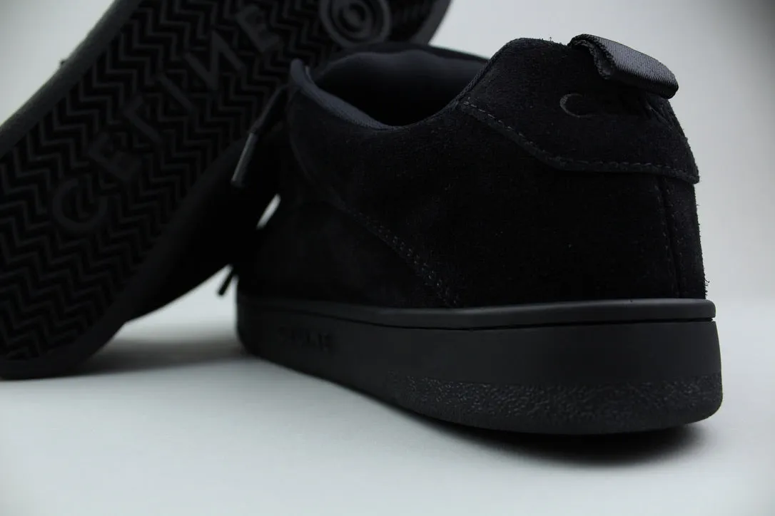 Celine Huntington Sneaker Suède Calfskin & Mesh 'Black'