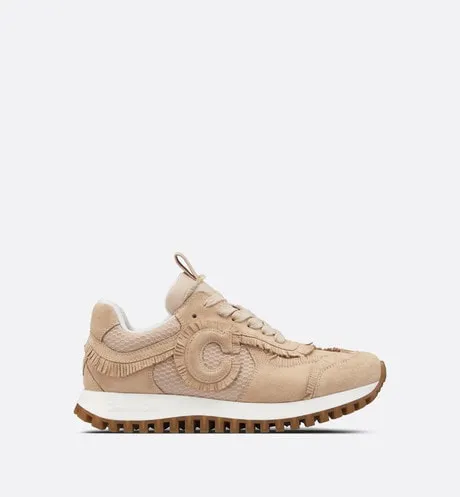 C'est Dior Sneaker • Nude Suede Calfskin and Mesh