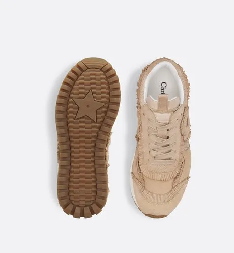 C'est Dior Sneaker • Nude Suede Calfskin and Mesh