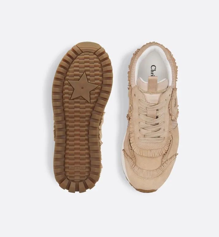 C'est Dior Sneaker • Nude Suede Calfskin and Mesh