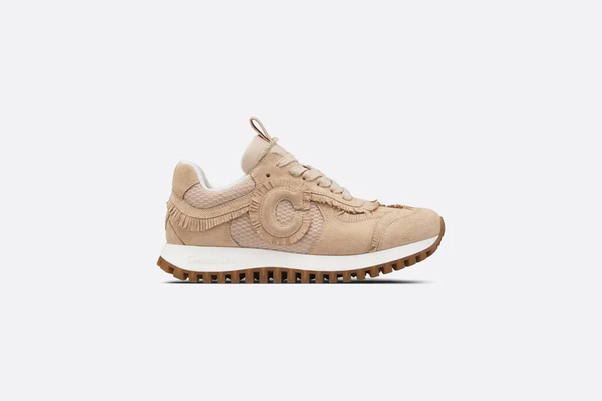C'est Dior Sneaker • Nude Suede Calfskin and Mesh