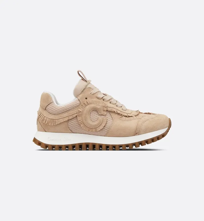 C'est Dior Sneaker • Nude Suede Calfskin and Mesh