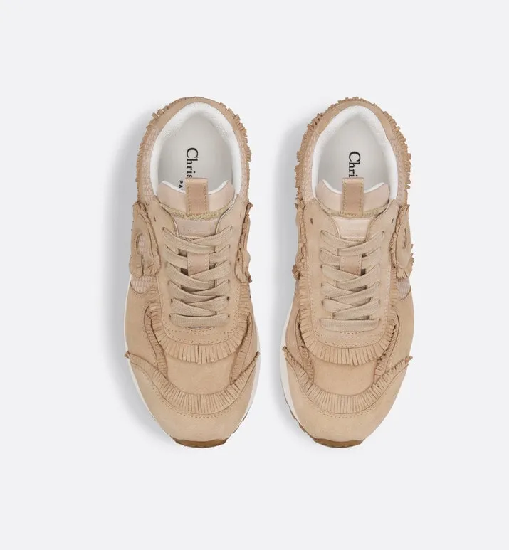 C'est Dior Sneaker • Nude Suede Calfskin and Mesh