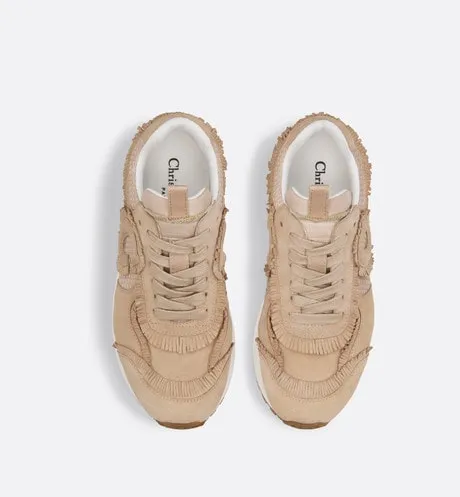 C'est Dior Sneaker • Nude Suede Calfskin and Mesh