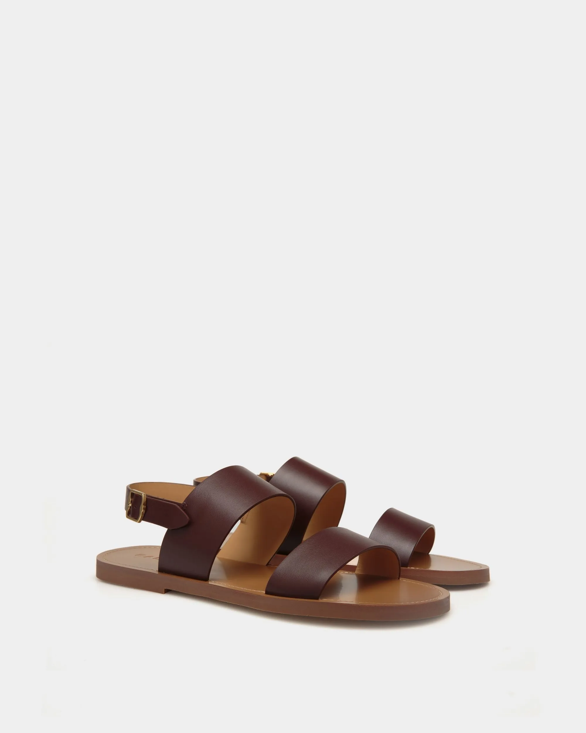 Chateau Sandal in Chestnut Brown Leather