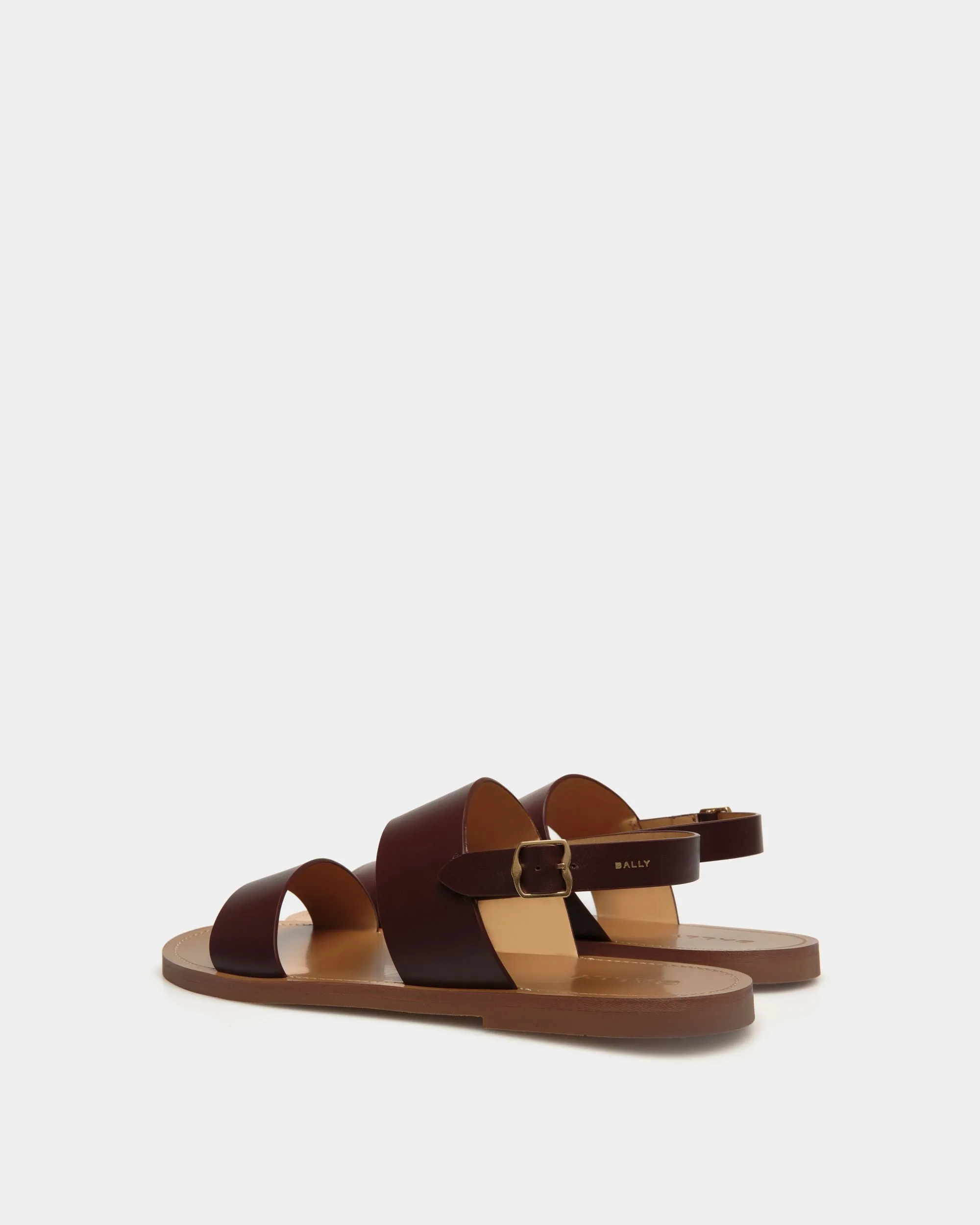 Chateau Sandal in Chestnut Brown Leather