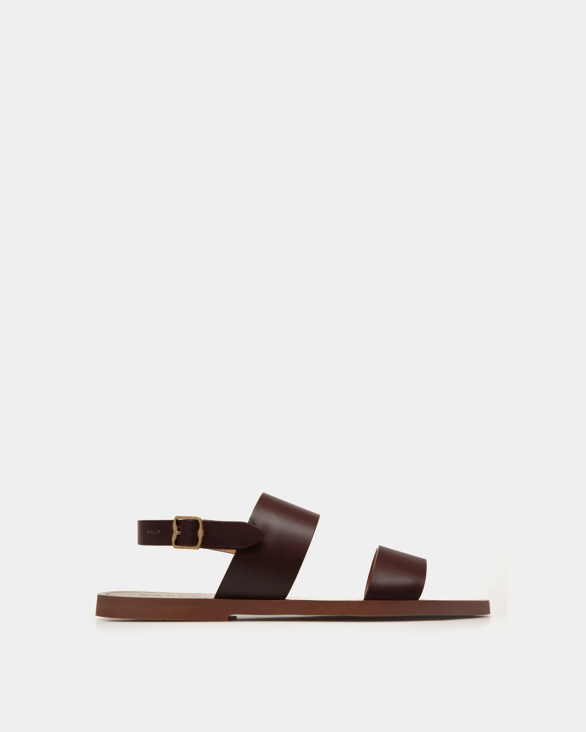 Chateau Sandal in Chestnut Brown Leather