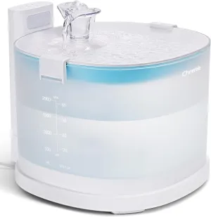 Cheerble Pumpless Cat Water Fountain, 2L/67oz E1 Automatic Cat Water Dispenser for Cats & Dogs MagDrive™ Technology Dual Mode Dispensing, No Cleaning Hassle, No Electrical Leakage, BPA-Free