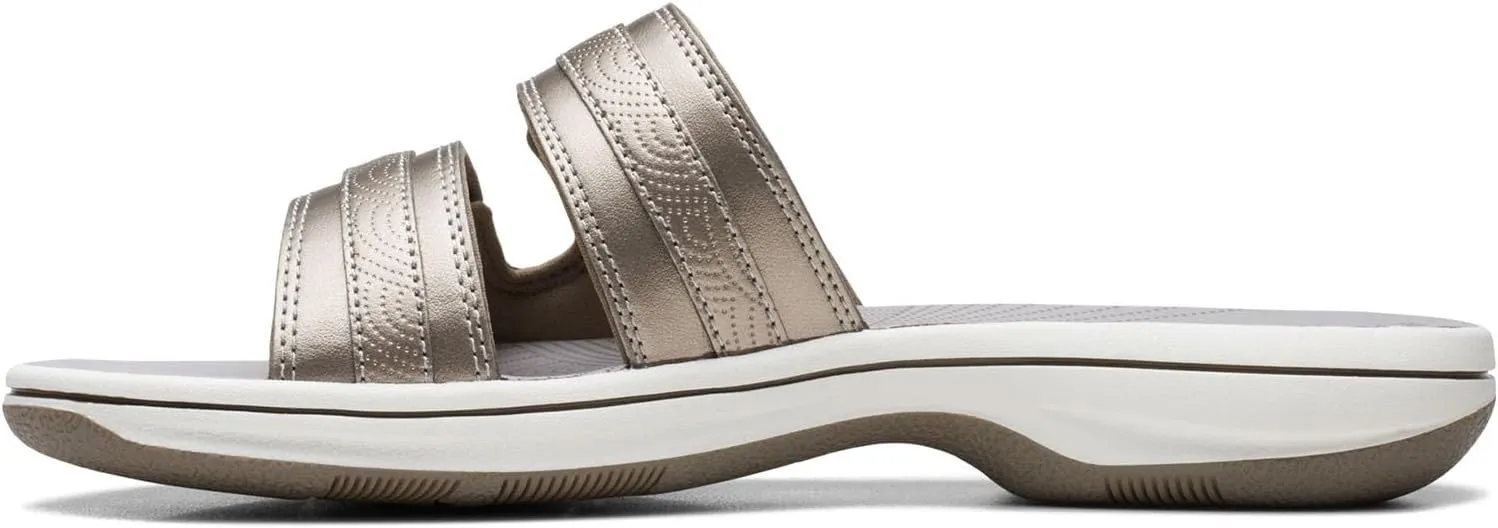 Clarks - Womens Breeze Piper H Shoes, Color Pewter, Size: 12 M US