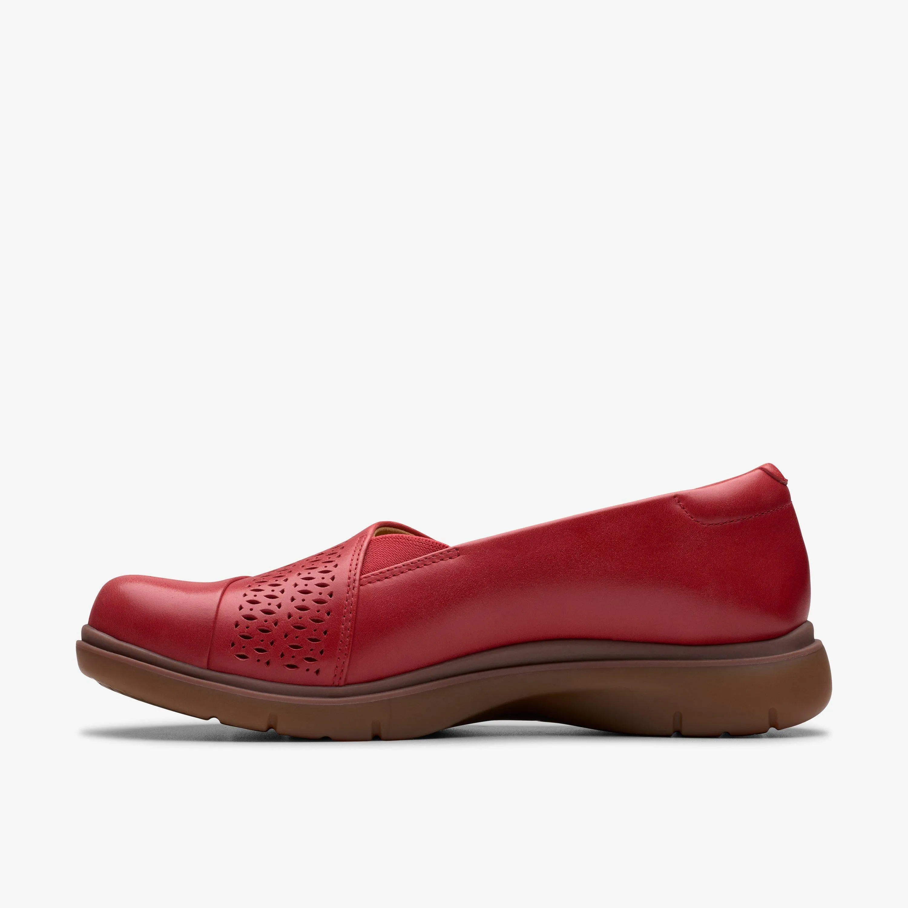 Clarks Women's Certina Edge Red Leather 26181430