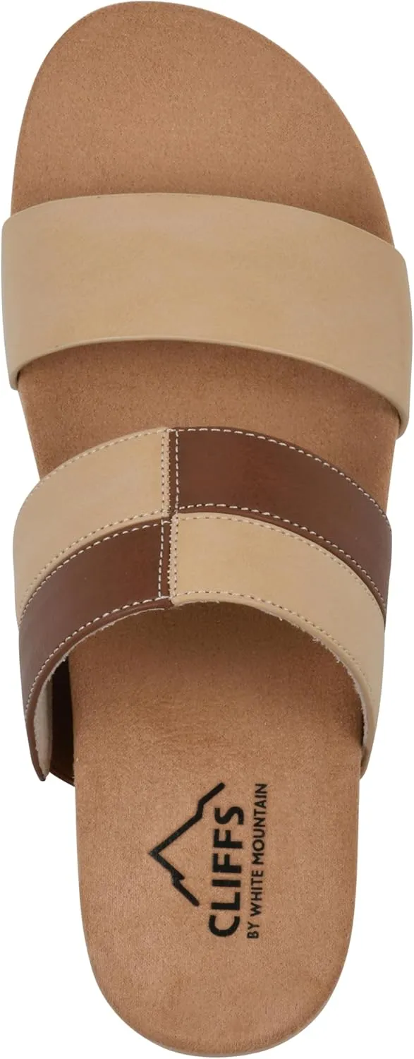CLIFFS BY WHITE MOUNTAIN Women's Tammy Slide Sandal