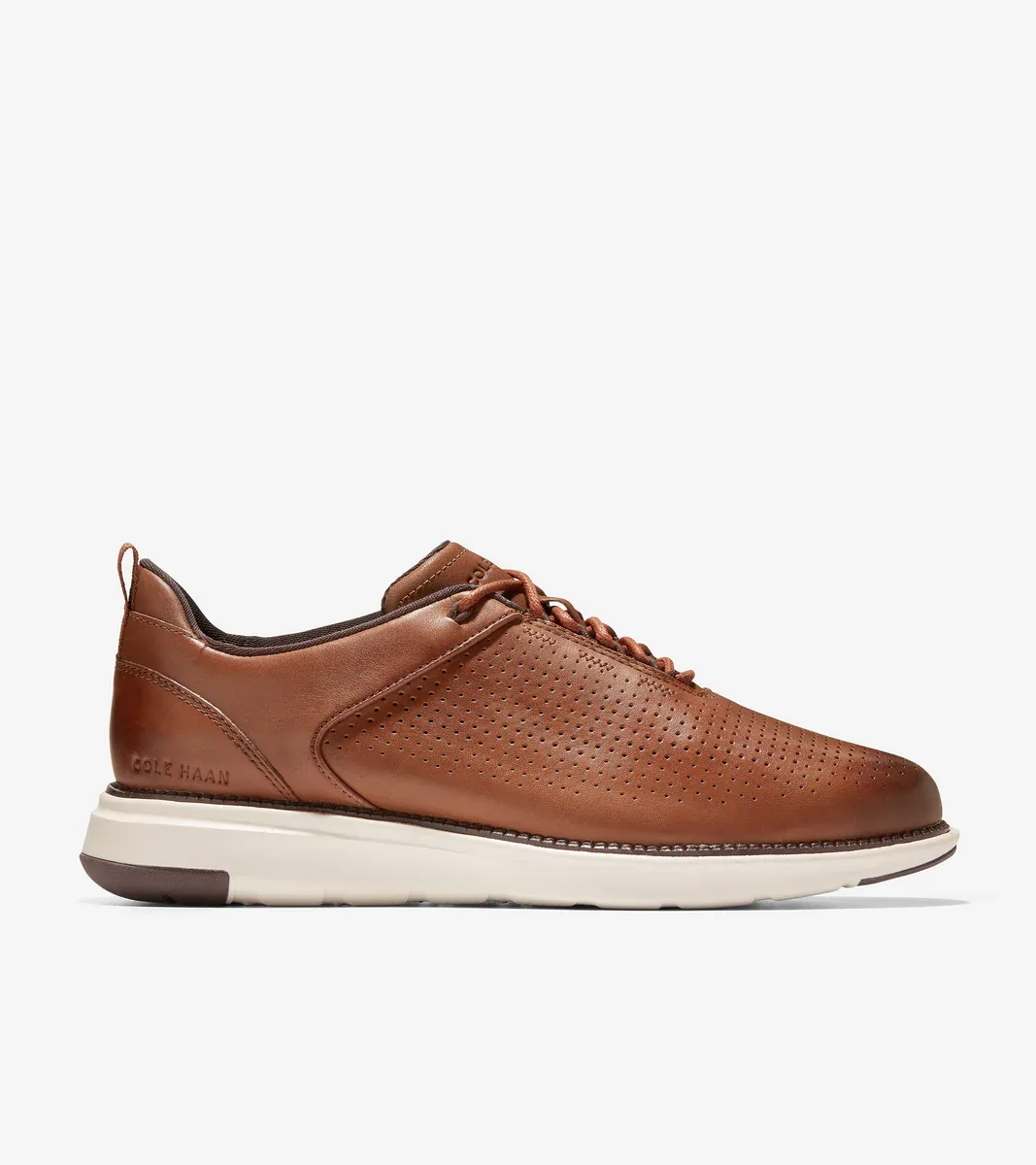 Cole Haan Men's Grand Atlantic Textured British Tan-Madeira-Silver Birch C37746