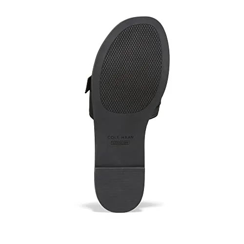 Cole Haan Women's Charlotte Slide Sandal, Black Leather, 8