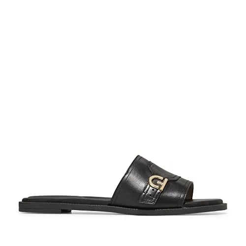 Cole Haan Women's Charlotte Slide Sandal, Black Leather, 8