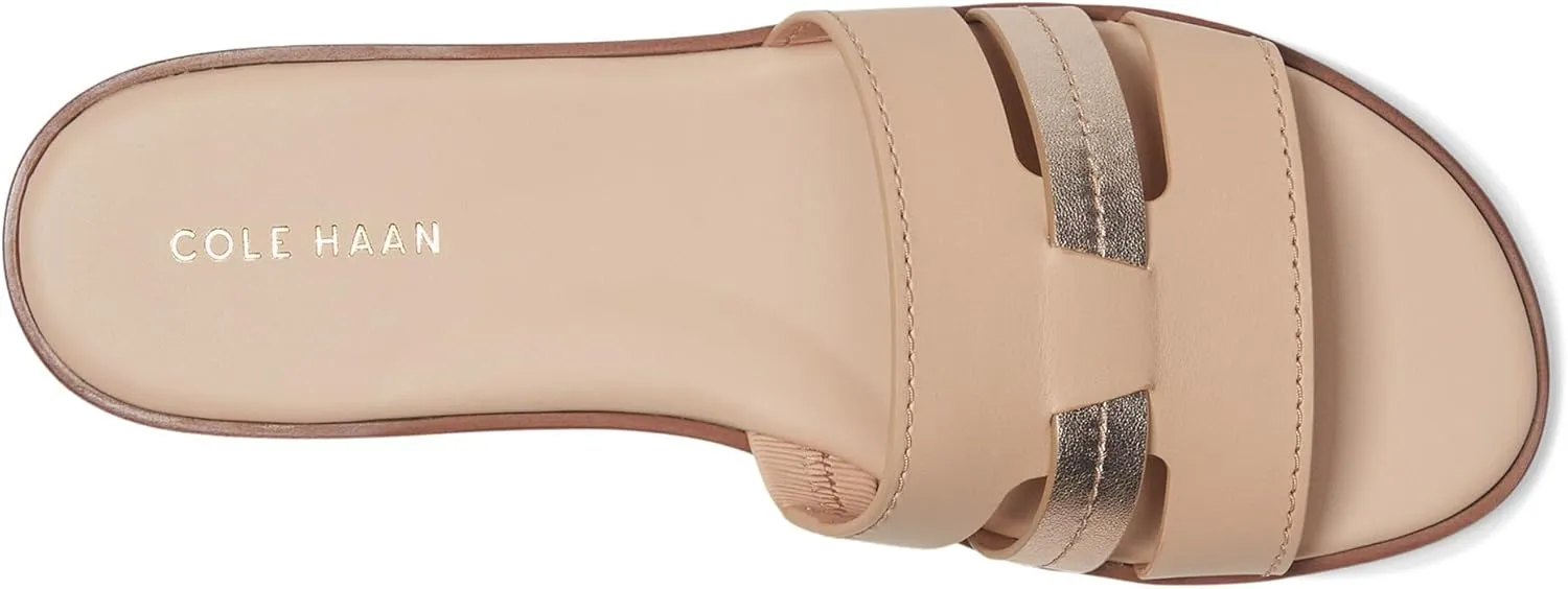 Cole Haan Women's Flynn Slotted Slides Flat Sandal