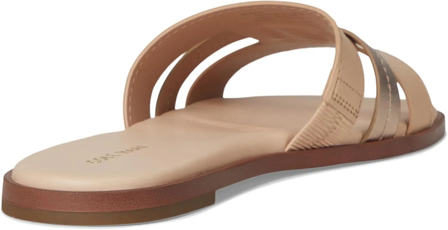 Cole Haan Women's Flynn Slotted Slides Flat Sandal