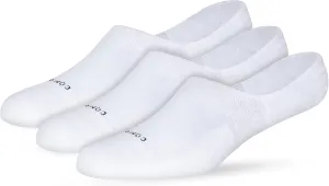 Comrad 3-Pack No Show Socks with Targeted Arch Compression - Soft & Breathable Combed Cotton Support Socks for Men & Women