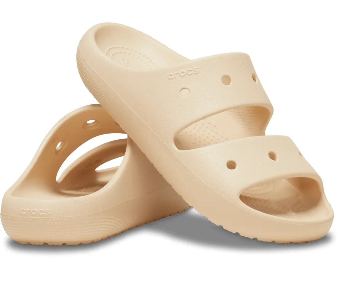Crocs Classic Sandal 2.0 209403-2DS Unisex US M8-W10 Beige Slip-On Slide ERK465
