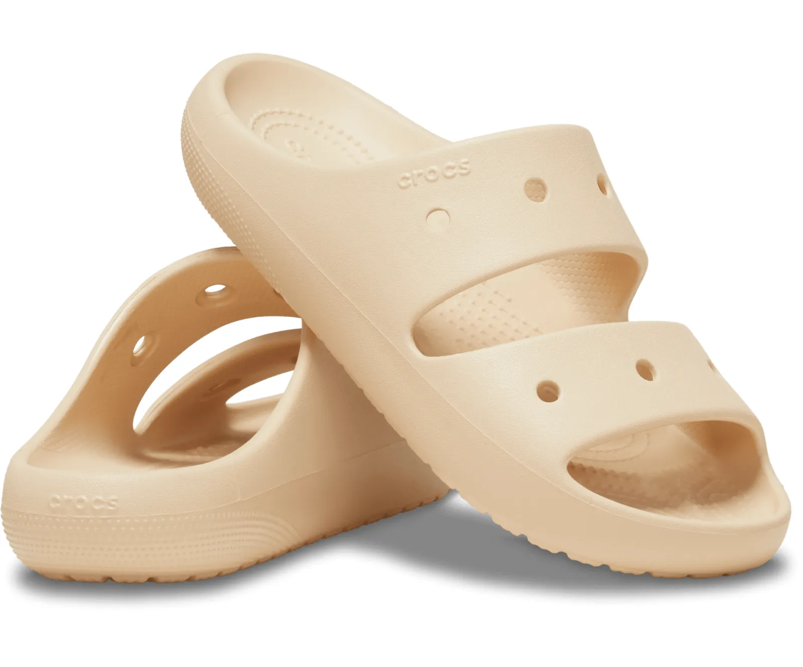 Crocs Classic Sandal 2.0 209403-2DS Unisex US M8-W10 Beige Slip-On Slide ERK465