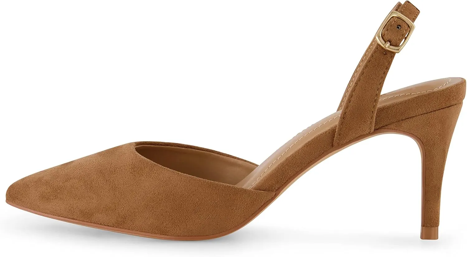 CUSHIONAIRE Women's Petula Sling Back Dress Pump  Memory Foam, Wide Widths Available